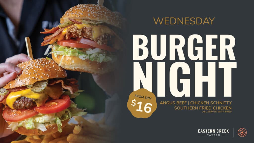 Burger night promo