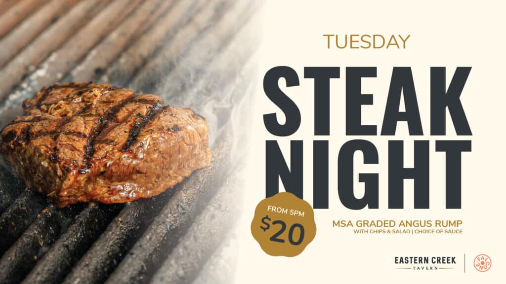 Steak night promo