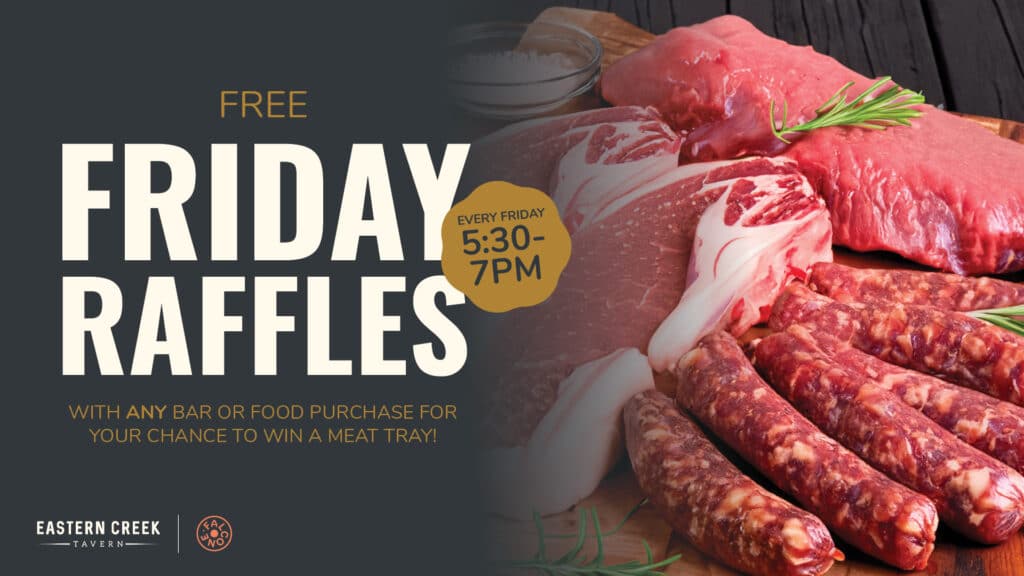 Friday meat raffles promo