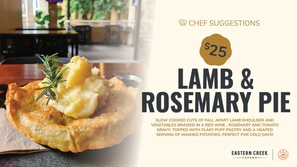 Lamb & Rosemary Pie promo