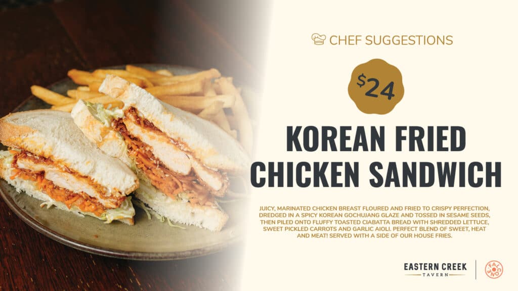 Korean Chicken Sandwich promo