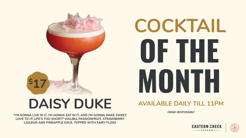 Daisy Duke Cocktail promo