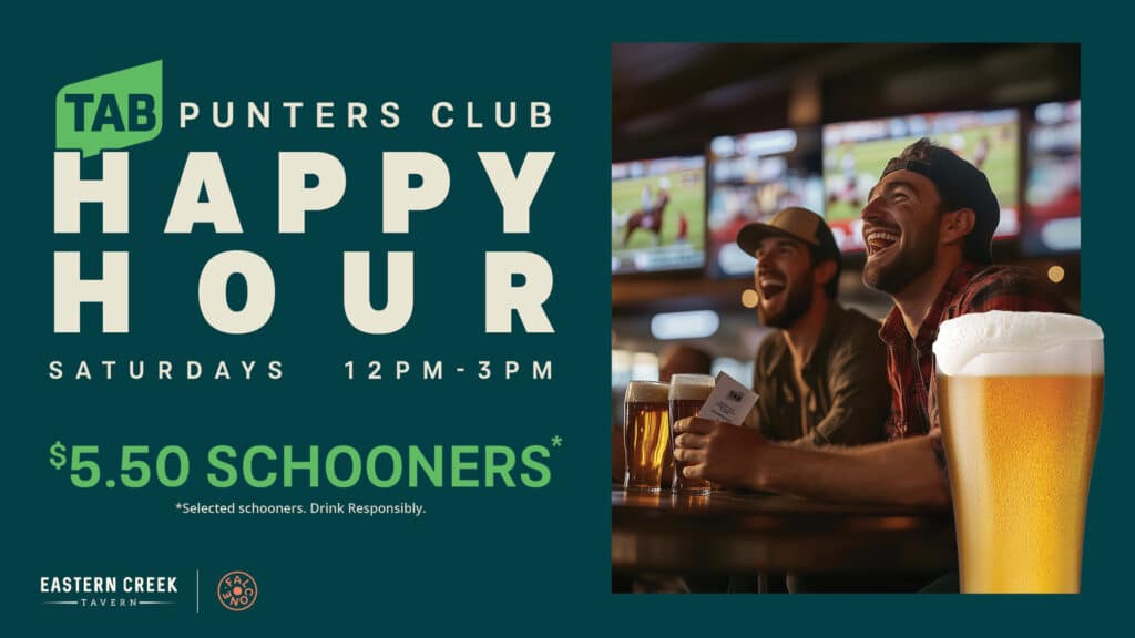 Punters Happy Hour promo