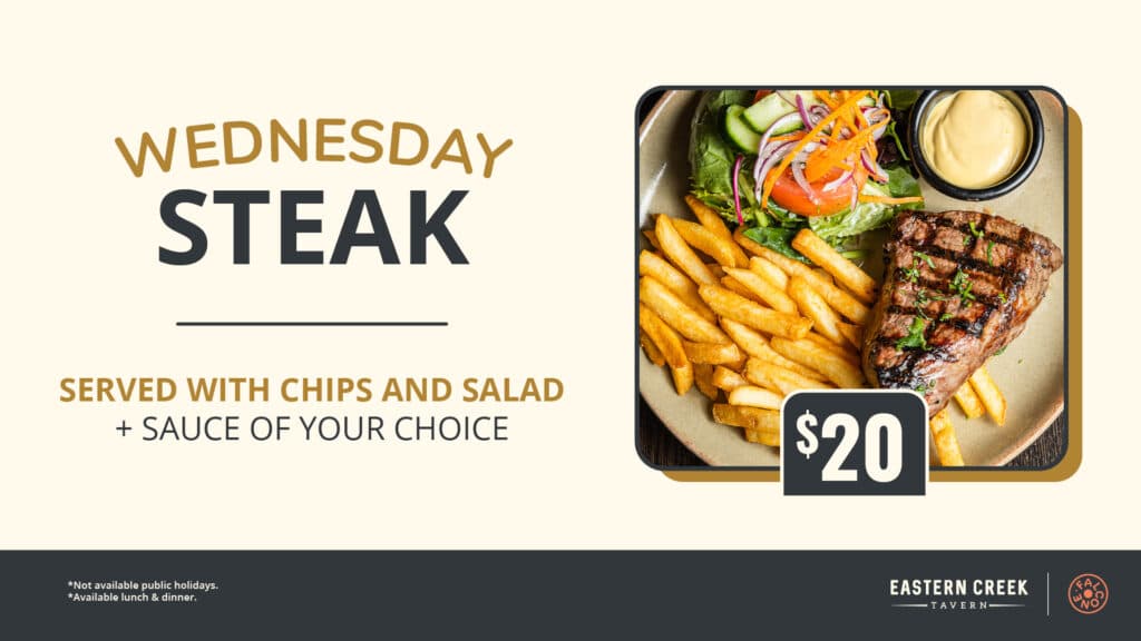 Wednesday Steak promo