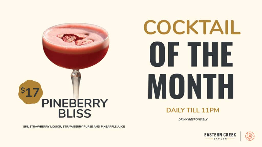 Cocktail of the month promo