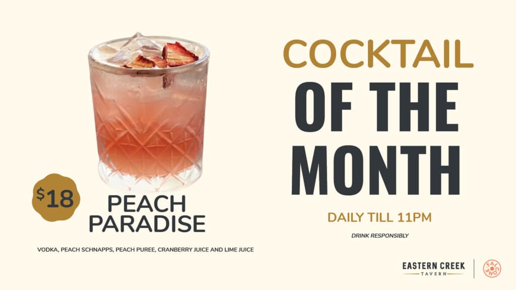 Cocktail of the month promo