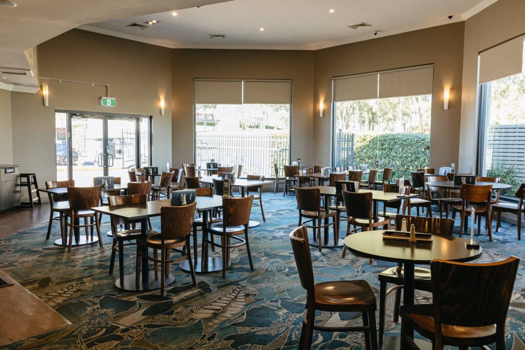 Bistro seating area