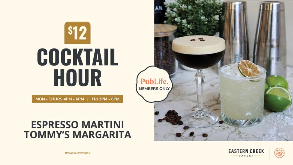 Cocktail Happy Hour promo