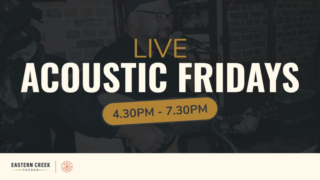 Acoustic Fridays promo