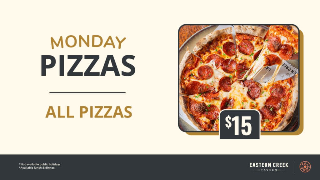 Monday Pizza promo