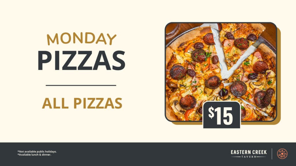 Monday Pizza promo