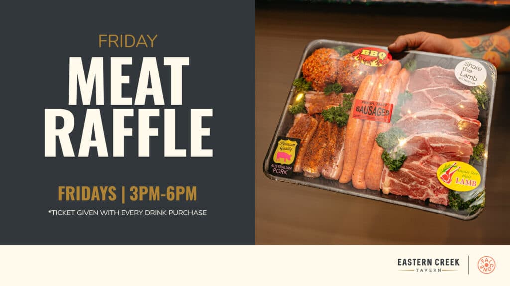 Eastern Creek Meat raffle promo