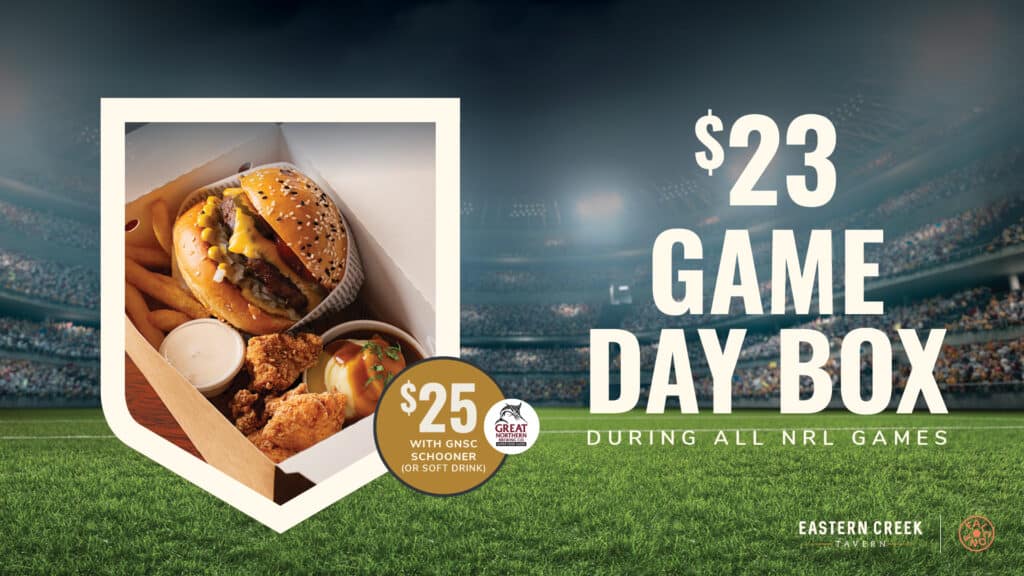 NRL Game Day Box promo